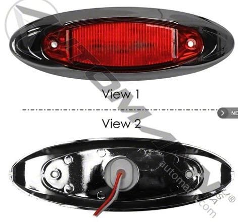 571 ld271r13 marker light led oval red colorred markerclearance shapeoval lighting automann nicks truck
