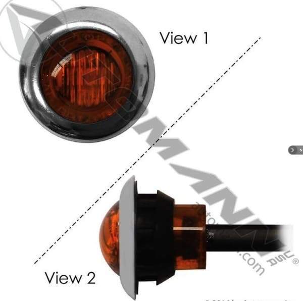 571.LD33A3 MARKER LIGHT LEDF 3/4" AMBER