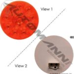 571.LD40A10 F/P/T LIGHT LED 4IN AMBER
