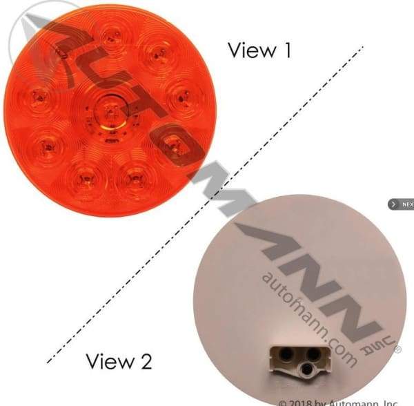 571 ld40a10 fpt light led 4in amber round 4 coloramber parkturn shaperound size4 lighting automann nicks truck parts