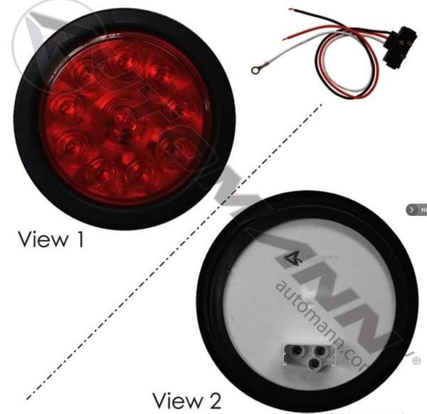 571 ld40r10 k stt light kit led 4in red round 4 colorred shaperound size4 stopturn lighting automann nicks truck parts