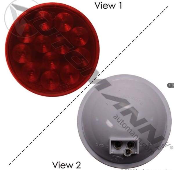 571 ld40r12mv stt light led 4in red 10 30v round 4 colorred shaperound size4 stopturn lighting automann nicks truck parts