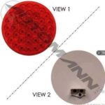 571.LD40R39 S/T/T LIGHT LED 4IN RED