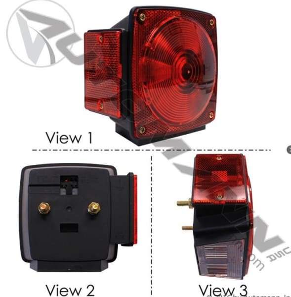 571 lg534r stt light 4 34in square red lh 34 colorred shapesquare size4 stopturn lighting automann nicks truck parts