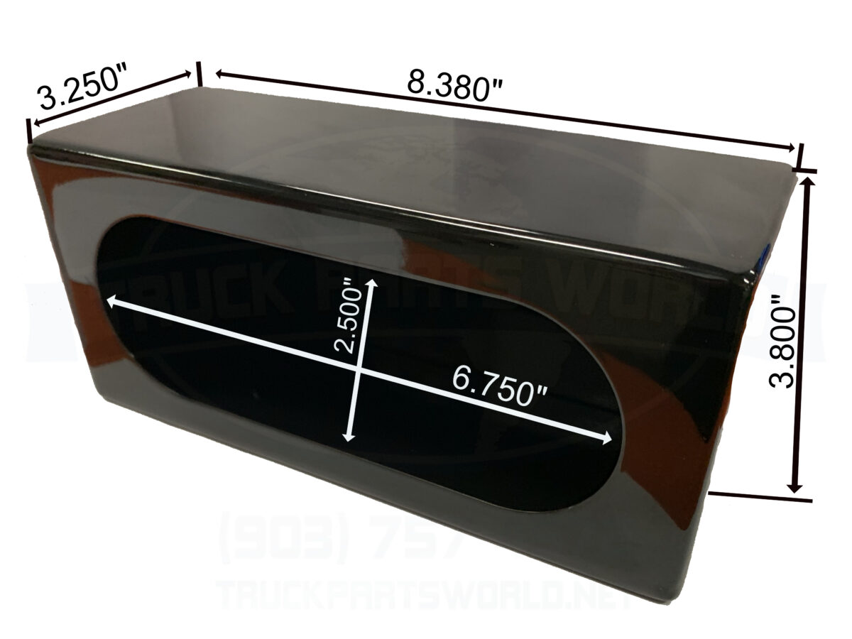 Black Powder Coated Steel Single Light Box 571.BK6010-1 Automann