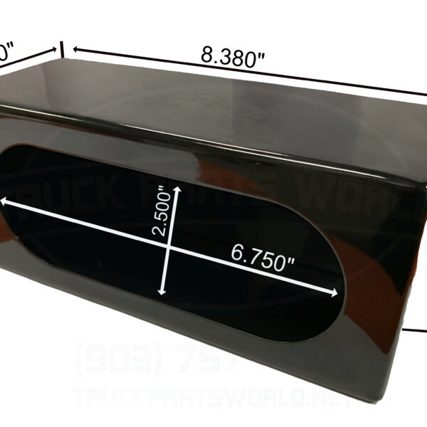 Black Powder Coated Steel Single Light Box 571.BK6010-1 Automann