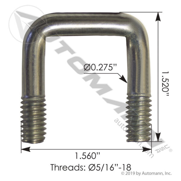 573.W70-13OE WHITING U-BOLT 1-1/4IN