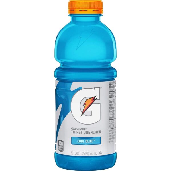 GATORADE THIRST QUENCHER COOL BLUE RASPBERRY 20 Oz. (PACK OF 24)
