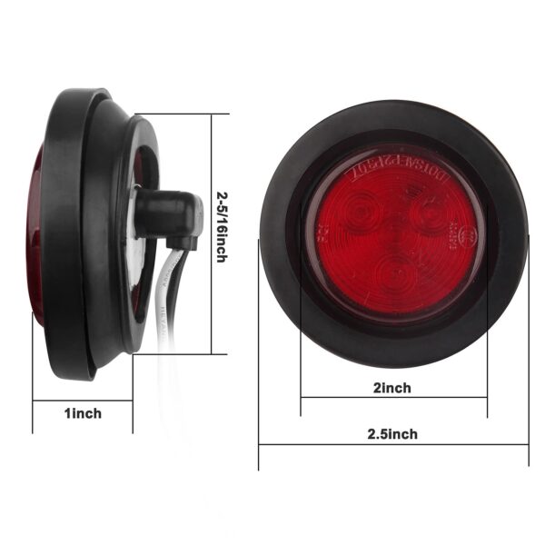 571.LD10R13-K Marker Light Kit LED 2-1/2in Red