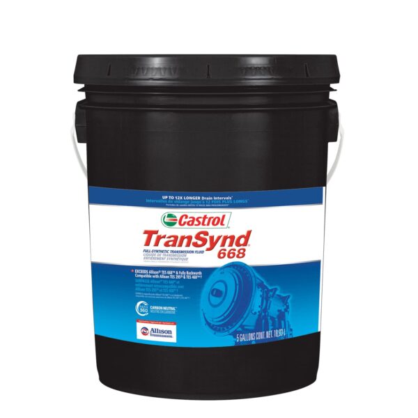 15E2E0 CASTROL ATF 668 TRANSYND ALLISON 5 GALLON PAIL