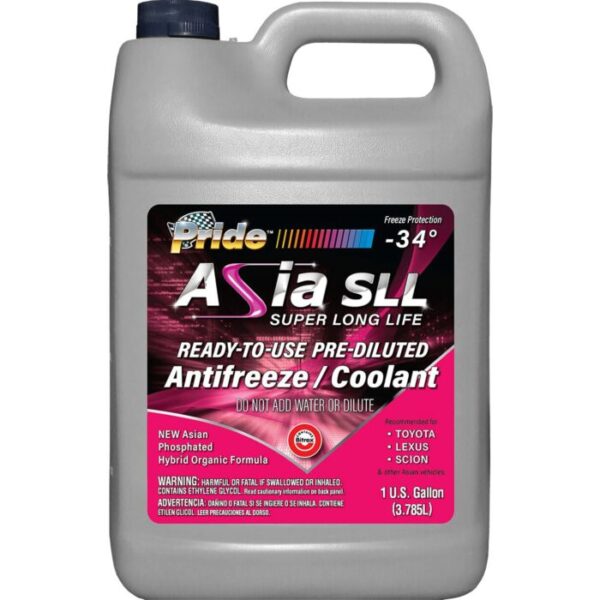 6PTP34 ANTIFREEZE PRIDE ASIAN SUPER LONG LIFE PINK 50/50 (6/1 GALLON)