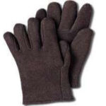 HYG BROWN JERSEY GLOVES BK-900T
