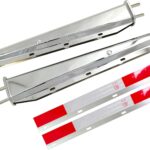 562.465 MUD FLAP CROWN STRAIGHT Chrome/Straight Hanger Kit/No Conspicuity Tape/2 Hangers/2.0in Bolt Spacing