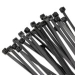 577.1250UV-M NYLON TIES 12IN LENGTH W/EYELET BLACK