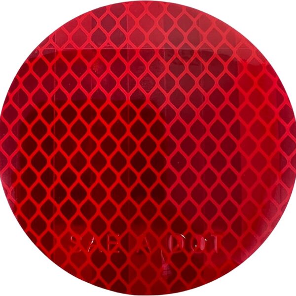 571.CTR3R-100 REFLECTOR 3IN RED ADHESIVE 100CT