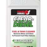 9225-09 POWER SERVICE CLEAR DIESEL FUEL & TANK CLEANER 9/32 Oz