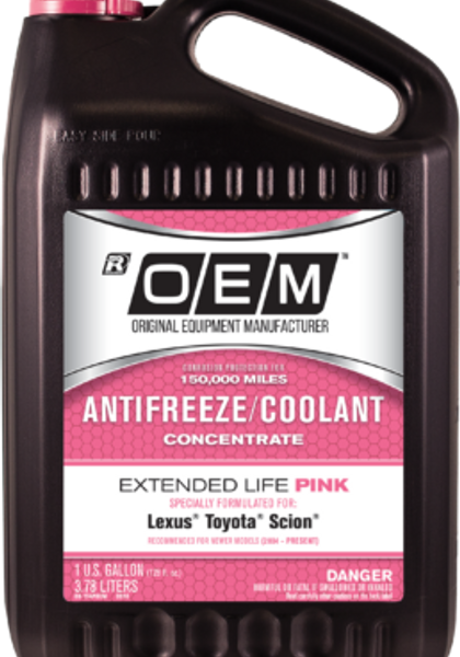 86-314POEMVW ANTIFREEZE OEM EURO II PINK CONCENTRATE (4/1 GALLON)