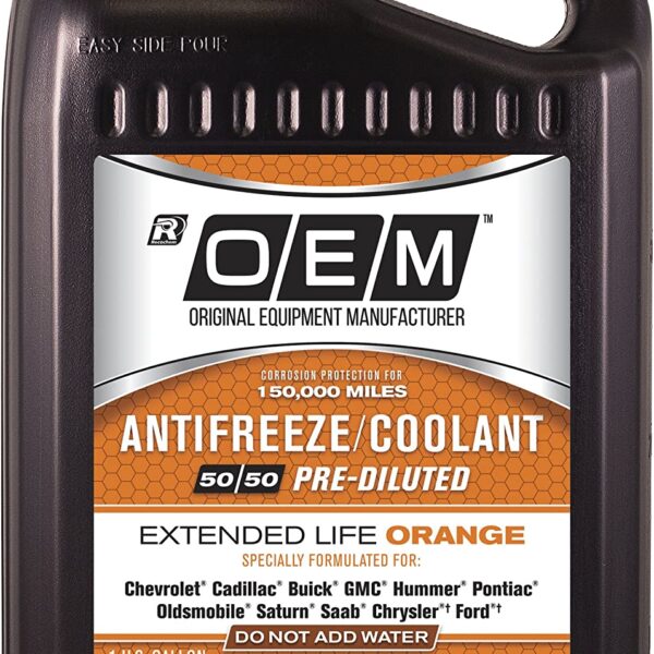 86-384OOEMGM ANTIFREEZE OEM ORANGE PREMIUM EXTENDED LIFE 50/50 (4/1 GALLON)