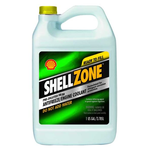 9406706021 ANTIFREEZE SHELL PRE-DILUTED 50/50 GREEN (6/1 GALLON)
