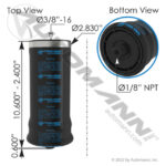 ABSZ70-7092 AIR SPRING CABIN 1 UNIT
