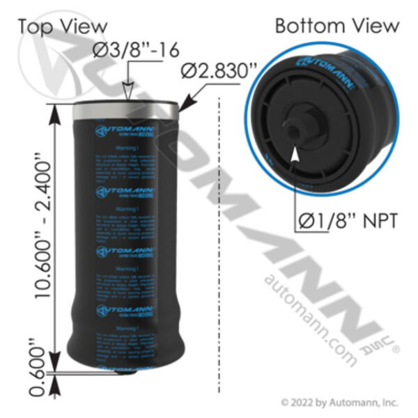 ABSZ70-7092 AIR SPRING CABIN 1 UNIT
