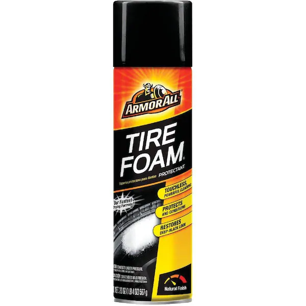 Armor All Tire Foam Protectant, Restores Deep-Black Look