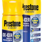 AS242P PRESTONE DE-ICER W/SCRAPER SPRAY 11OZ 1 UNIT