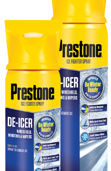 AS242P PRESTONE DE-ICER W/SCRAPER SPRAY 11OZ 1 UNIT