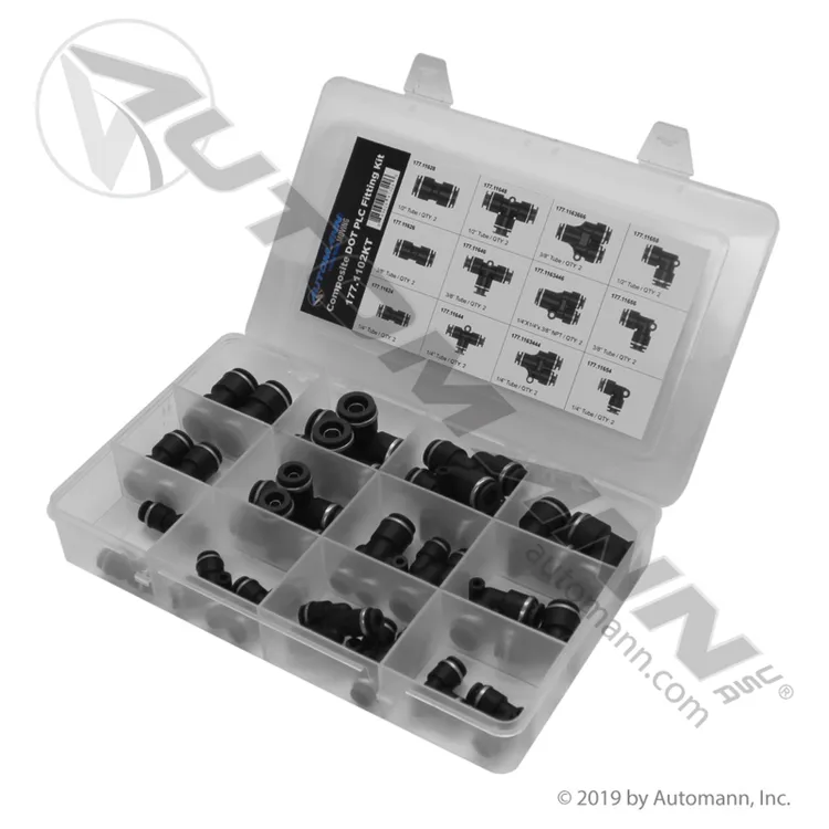Automann 177.1102KT Composite DOT Push Lock Fitting Kit