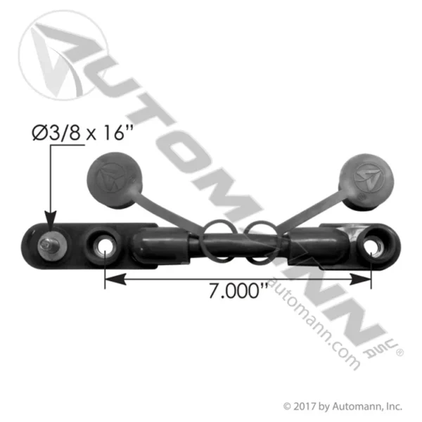 Automann 178.2020BK Cable Overmolded Harness 2/0 7in Black