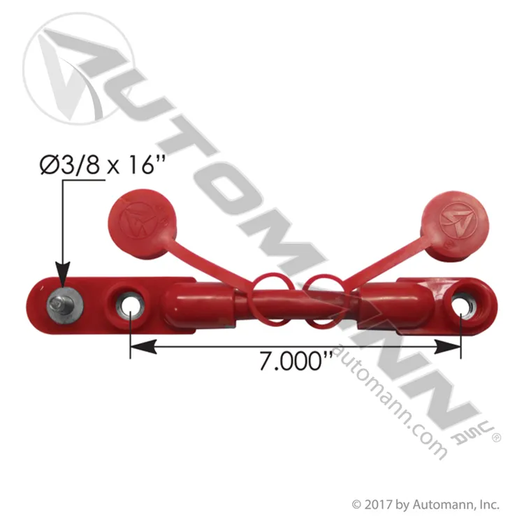 Automann 178.2020RD Cable Overmolded Harness 2/0 7in Red