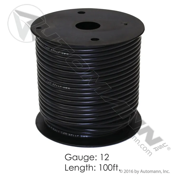 Automann 178.2112BK Wire Primary 12 GA 100FT Black