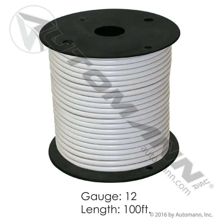 Automann 178.2112WT Wire Primary 12 GA 100FT White
