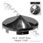 Automann 562.B2601C-BP Front Hub Cap 6 Notch Chrome