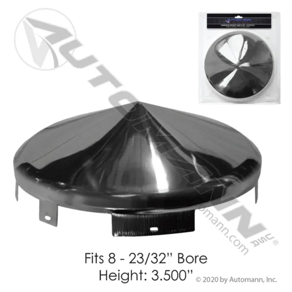 Automann 562.B2601C-BP Front Hub Cap 6 Notch Chrome