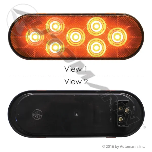 Automann 571.LD60A7 F/P/T Light LED 6in Oval Amber