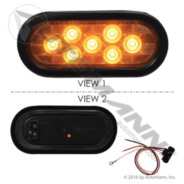 Automann 571.LD60CA7-K F/P/T Light Kit LED 6in Oval Clear Lens