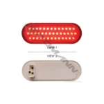 Automann 571.LD60R40 S/T/T Light LED 6in Oval Red