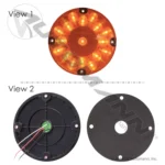 Automann 571.LD91A17 F/P/T Light LED 7in Amber