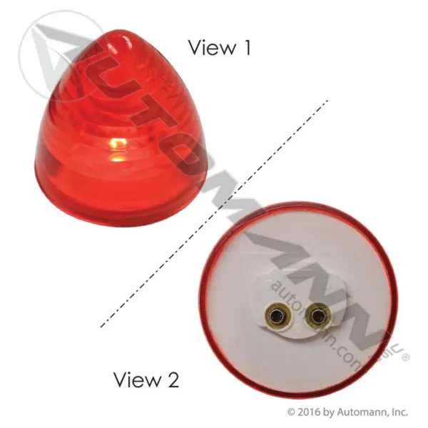 Automann 571.LG13R Marker Light 2-1/2in Beehive Red