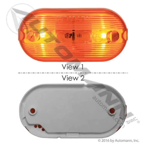 Automann 571.LG261A Marker Light 4in Oval Amber