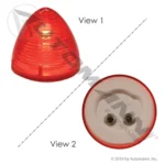 Automann 571.LG31R Marker Light 2in Beehive Red
