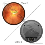 Automann 571.LG405A F/P/T Light 4in Amber Male 3 Pin