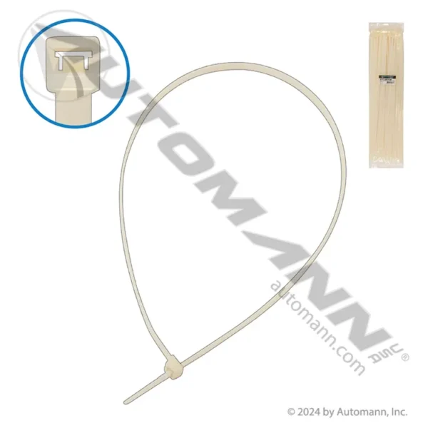 Automann 577.28175N Nylon Zip Ties 28in Length White