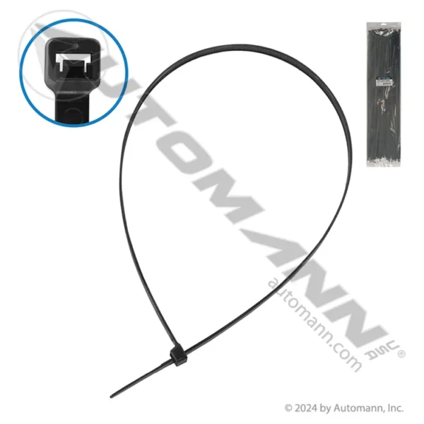 Automann 577.28175UV Nylon Zip Ties 28in Length Black