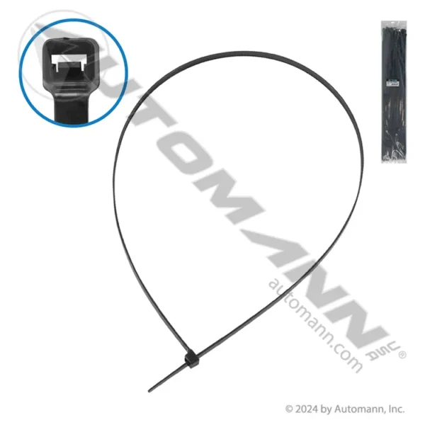 Automann 577.36175UV Nylon Zip Ties 36in Length Black