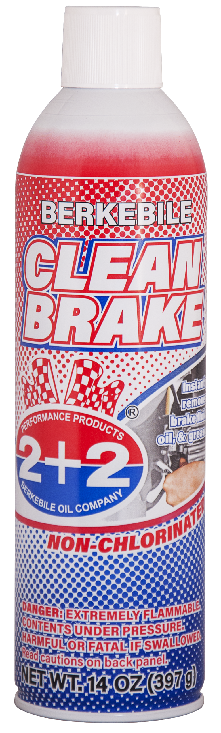 Berkebile 2+2 Clean Brake Non-Chlorinated Brake Cleaner 14oz
