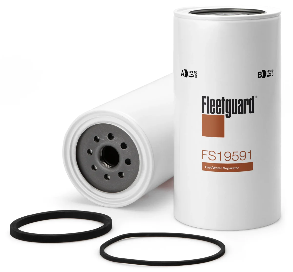 Fleetguard FS19591 fuel water separator spin-on