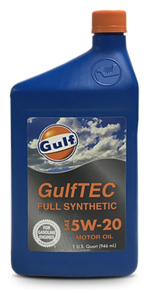 GULFTEC SYNTHETIC MOTOR OIL 5W20 GF 12/1QTS CASE