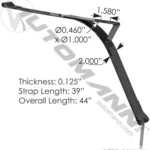 M203433 Fuel Tank Stainless Strap 1 UNIT